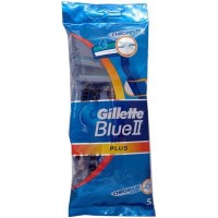 Одноразові станки для гоління чоловічі Gillette Blue 2 Plus, 5 шт